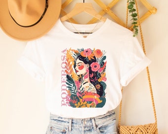 Latina Poderosa Shirt Distressed Shirt for Women Latina Pride T-Shirt Summer Clothing Women Cute Latina Tee Hispanic Heritage Month Shirt