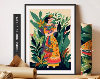 Latina Art Print Maximalist Wall Art Latino Artwork Latinx Art