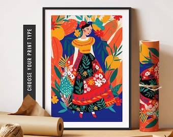 Latina Art Print Maximalist Wall Art Latino Artwork Latinx Art