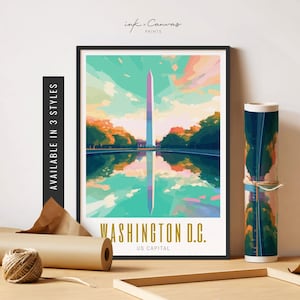 Washington DC Art Print National Mall Wall Art Washington DC Print Capitol Hill Washington DC Poster Unframed Poster Travel Art Printable