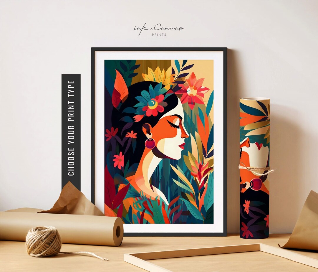 Latina Art Print Maximalist Wall Art Latino Artwork Latina Wall
