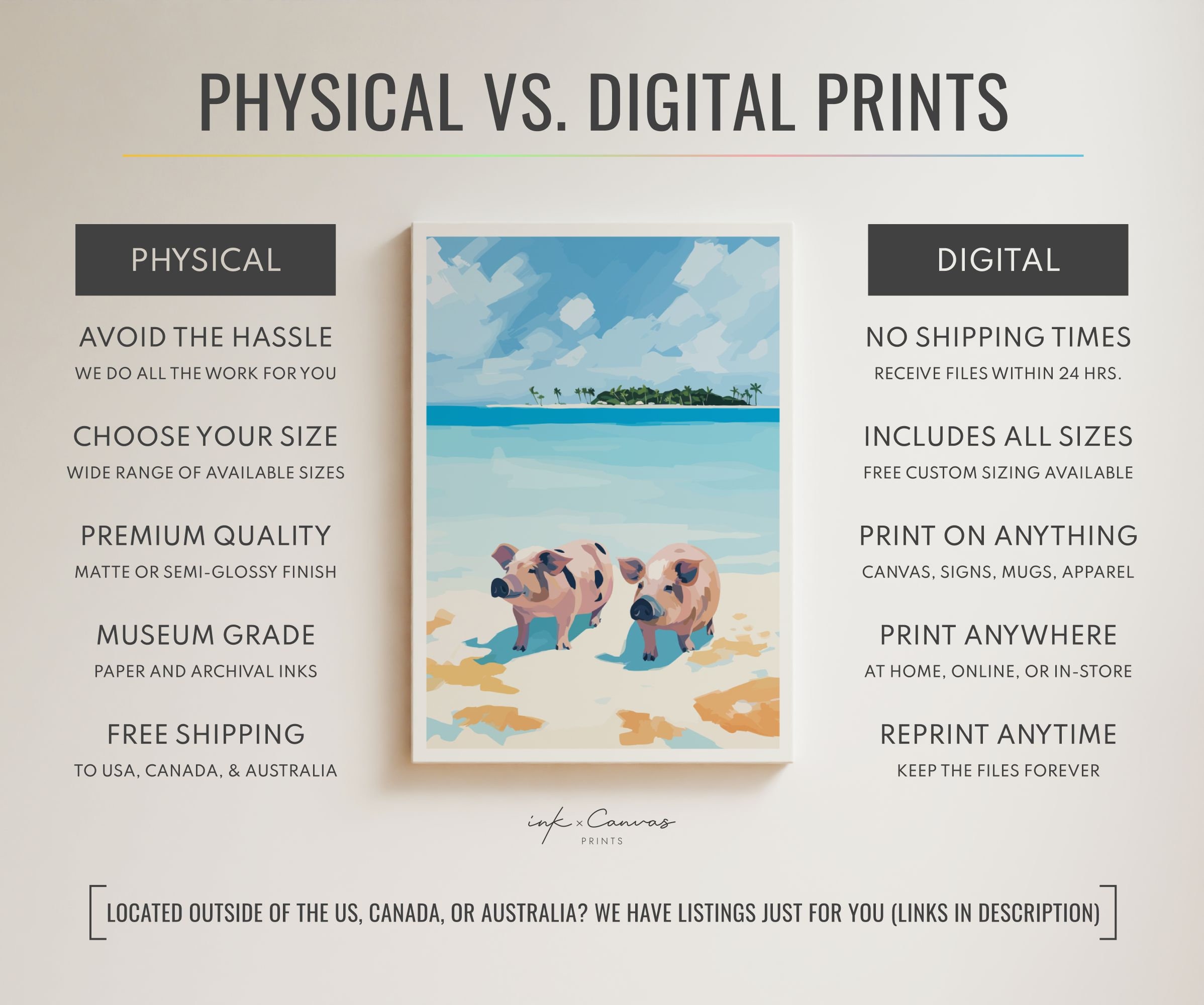 Exuma Poster Exuma Bahamas Art Print Exuma Travel Poster Caribbean Art Pig Beach ...