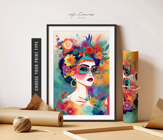 Latina Art Print Maximalist Wall Art Latino Artwork Latinx Art