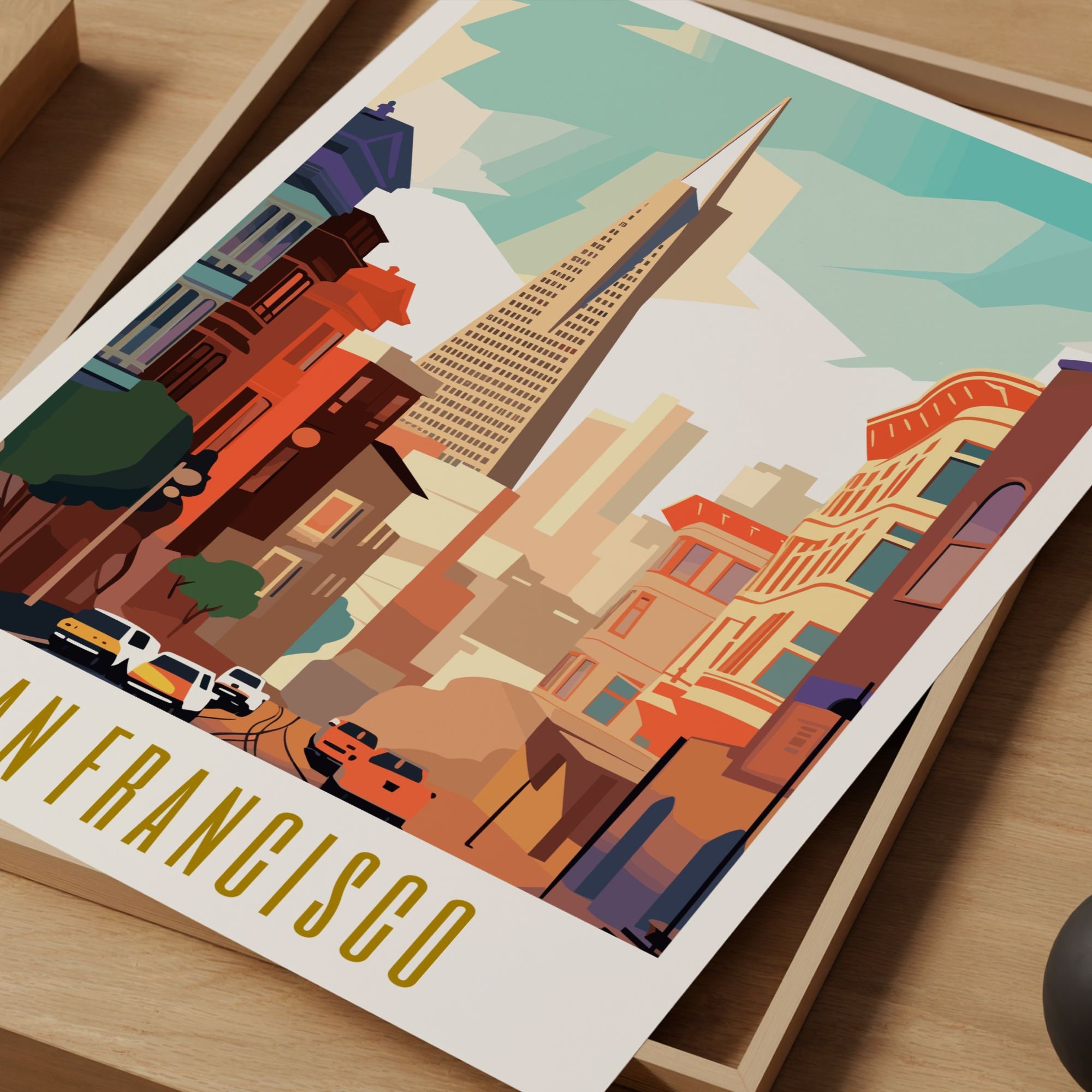 Aihrgdesign A Classic 1960s Travel Poster For San Francisco 5 Art Print by aihrgdesign – Fy