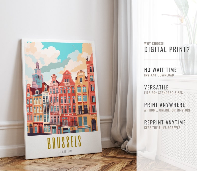 Europe travel poster gallery set of 25, portugal, london, madrid, tuscany, cologne, stockholm, azores, dublin, barcelona, paris, bavaria, interlaken, bruges, santorini, amalfi coast, rome, brussels, brasov, glasgow, amsterdam, berlin, prague, greece