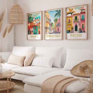 dominican republic poster, dominican republic print, dominican republic art print, modern travel poster, retro travel print, city print, cities prints, vibrant wall art, landscape and scenery, destination poster, travel art, travel poster art