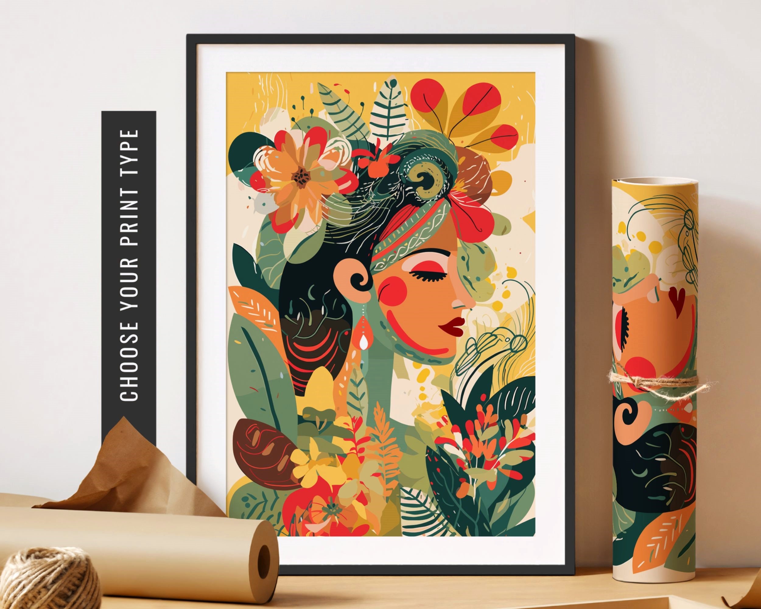 Latina Art Print Maximalist Wall Art Latino Artwork Latinx Art