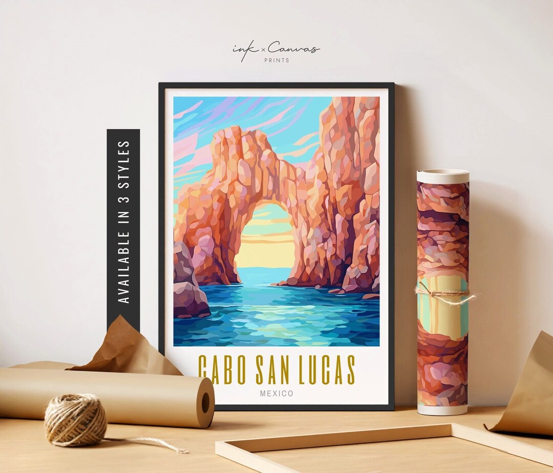Cabo San Lucas Art Print Cabo Travel Poster Cabo San Lucas Arch Cabo ...