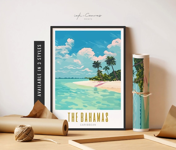 Nassau Bahamas Retro Emblem Magnet