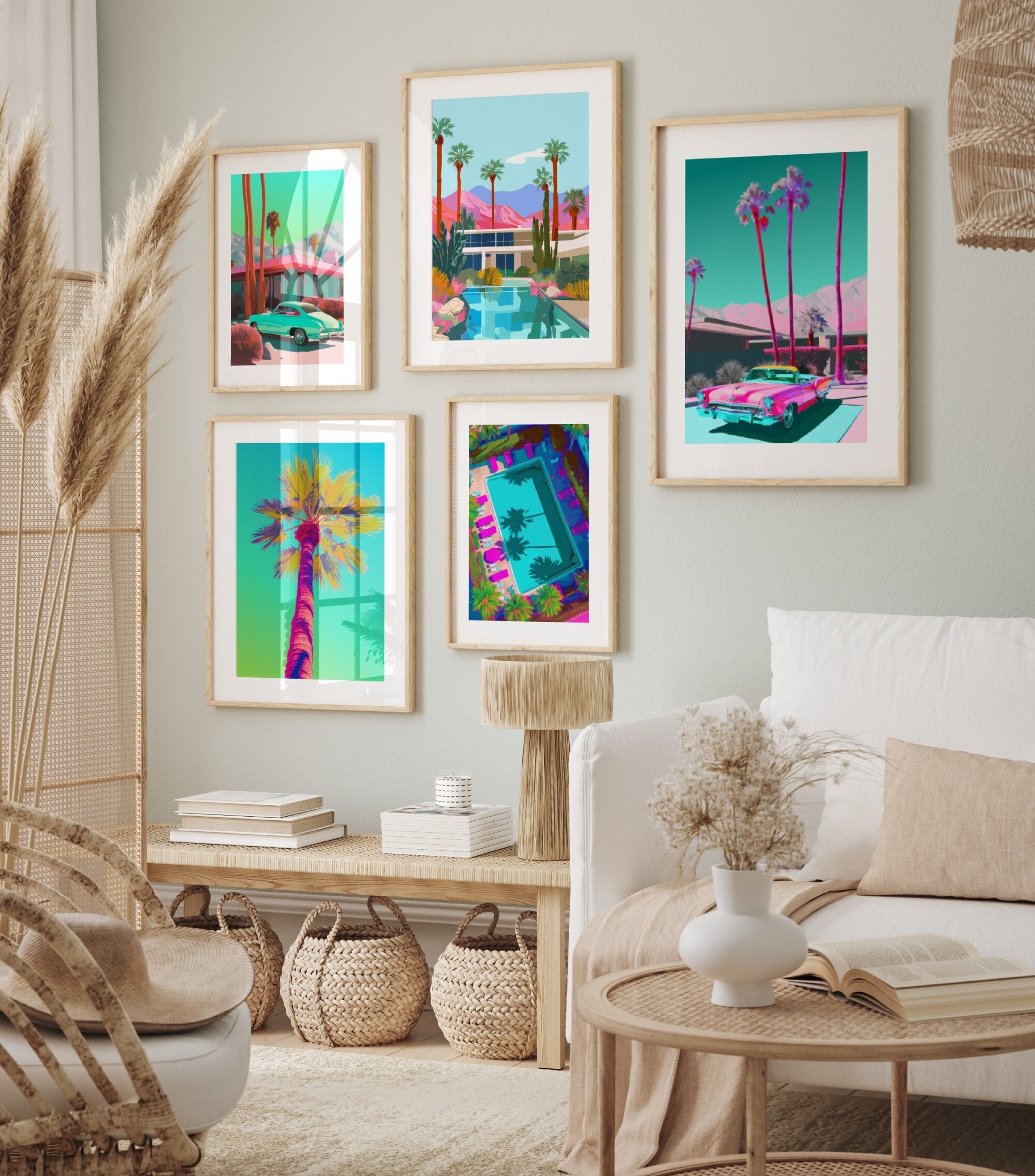 Pop Art Wall Art Mid-century Modern Digital Prints Desert Home