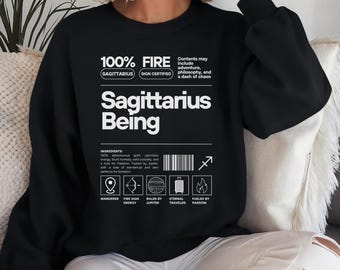 Schütze Sternzeichen Pullover - Astrologie Feuerzeichen zertifiziert, Schütze Sein Pullover, gemütliches Horoskop Geschenk für Sternzeichen Liebhaber