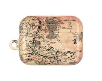 Tolkien Fantasy Map AirPods Case, AirPods Pro Case iPhone Accessories - Main Image