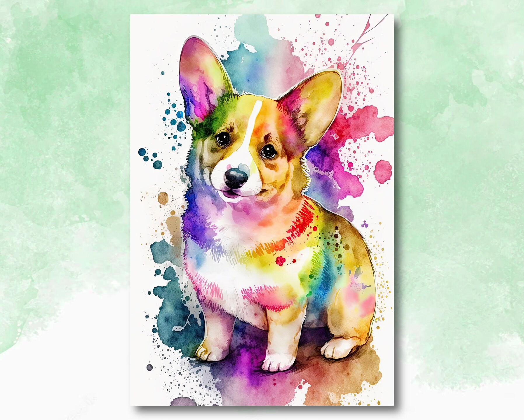 Cute Corgi in Snow Jigsaw Puzzle for Sale by Paint-of-Heart