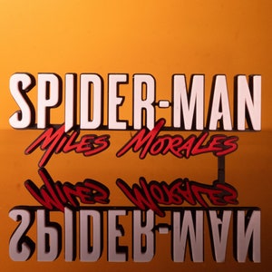 Spider-Man Miles Morales 3D-logo voor weergave