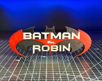 Bat and Robin 3D movie sign