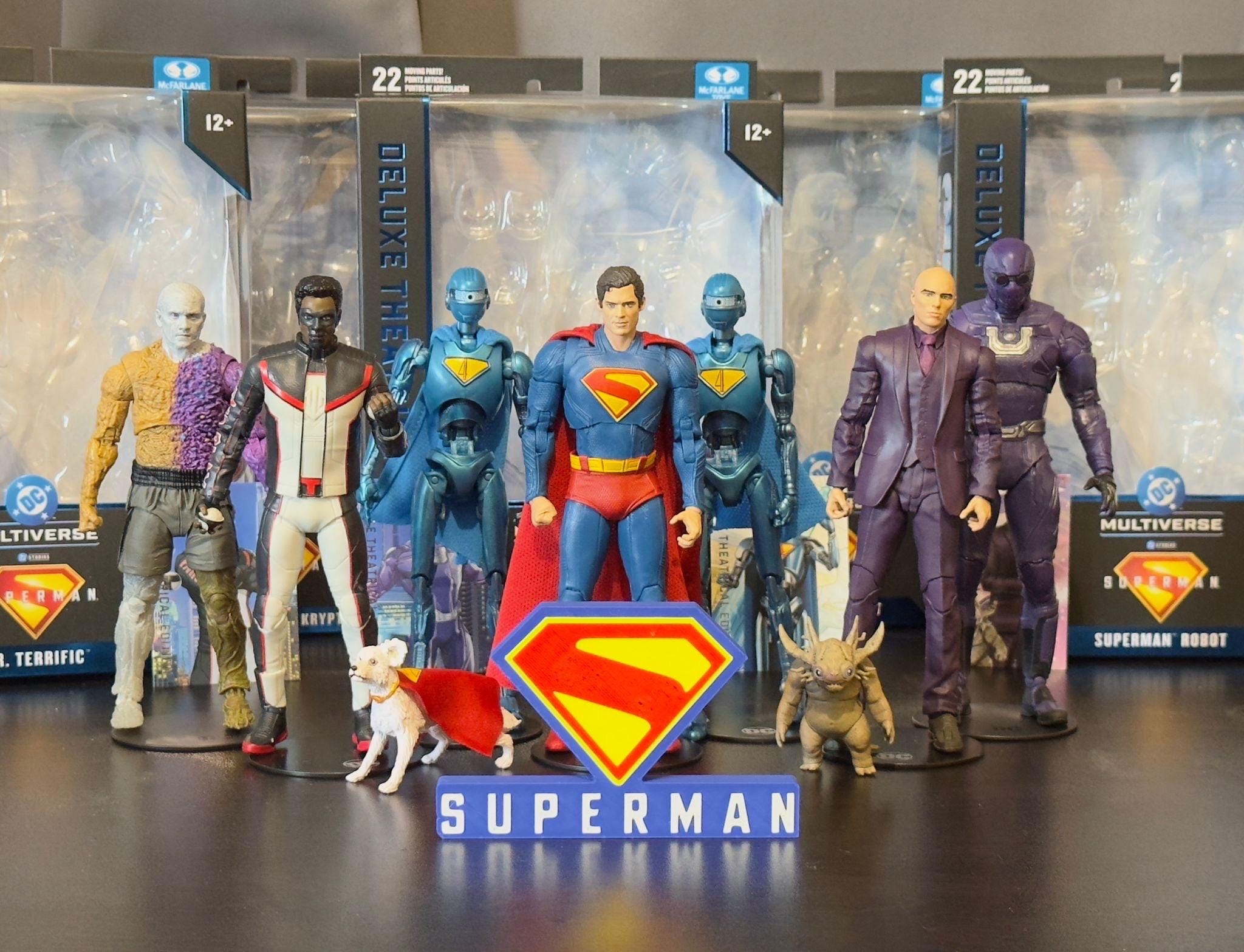 Logotipo do filme Superman 2025 em 3D