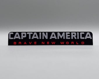 Logotipo 3D Capitão América para exibição