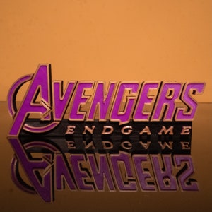 Avengers: Endgame 3D Logo for display