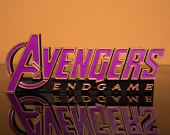 Avengers : Endgame Logo 3D à afficher