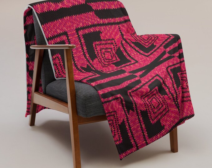 Cozy Crochet Design Throw Blanket, Check Mate Patterns for Chilly Nights, Warm and Cozy Decor, Perfect Holiday Gift