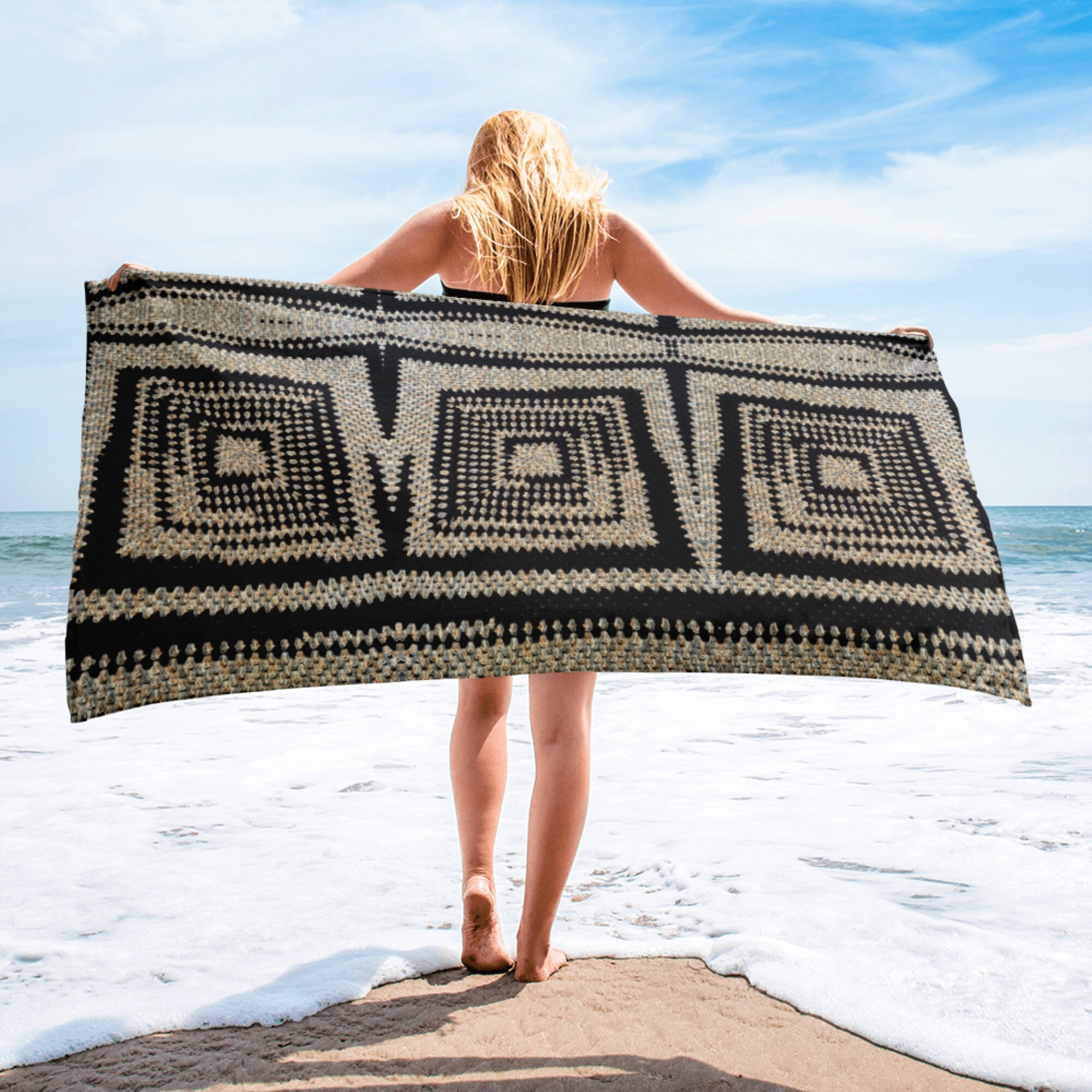 Crochet 2025 beach towel