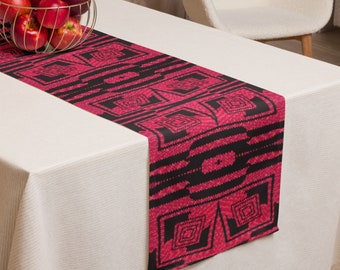 Table Centerpiece Runner, Crochet Patterns Decor in Check Mate Design for Dining Room Table Top - Ideal Housewarming Gift