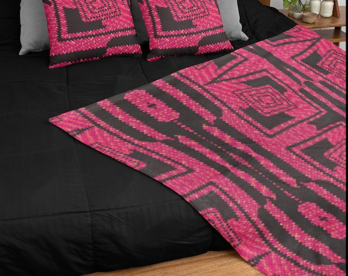 Cozy Crochet Design Bundle: Cozy Throw Blanket and Pillows Set in Check Mate Crochet Patterns for Chilly Winter Nights