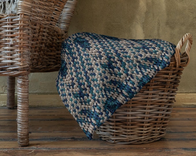 Cozy College Collection for Back to School Must Haves Blue Pearls Crochet Design Towels Throw Blankets and Pillows