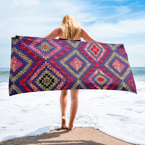 Crochet 2025 beach towel