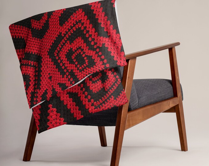 Cozy Crochet Throw Blanket with Unique Patterns - The Perfect Crochet Design for Apartment or College Dorm!