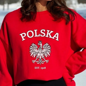 Polska Sweatshirt for polish friend, Poland gift, Polska Pullover, Polska gift, Kurwa gift, Poland gift for him, Poland gift for her, dupa