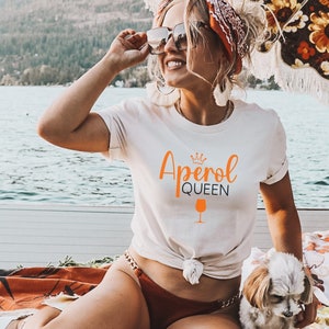 APEROL TSHIRT cute Aperol Shirt APEROL Queen T-Shirt for Aperol lover, aperol gift aperoli tee aperol summer shirt gf party shirt Aperol