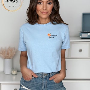 Me ven Aperollin' Camiseta camisa de verano perfecta para mujer, regalo sorpresa para novia aperol regalo camiseta de verano para camisa de grupo bestie Light Blue