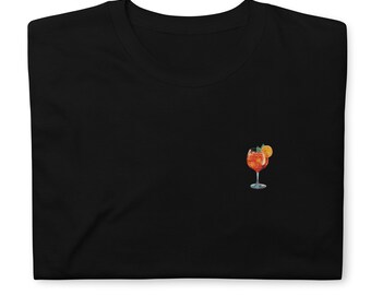T-shirt BRODÉ APEROL SPRITZ pour les amateurs d’aperol, chemise Aperol mignonne pour les fans d’aperol, chemise d’été, tenue de fête