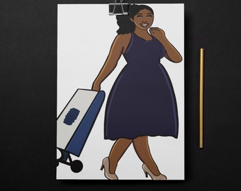 JW Clipart, JW Sisters Art, Cart Witnessing (Digital Download)