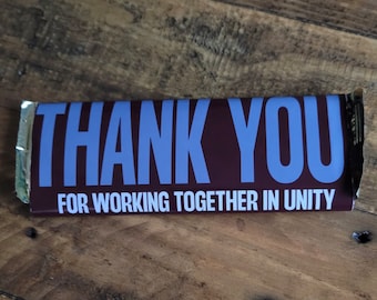 JW Volunteer Thank You Candy Bar Wrapper, Printable LDC Gift (Digital Download)