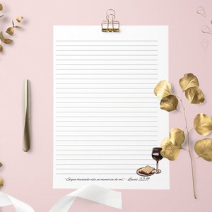 Campaña JW Memorial, Papel para escribir cartas en español, Papel para escribir cartas JW, Papelería JW, Sigan haciendo esto en memoria de mí