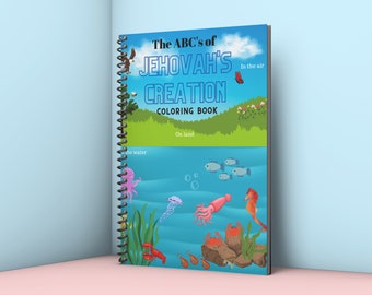 Jehovah's Creation Coloring Book, A-Z Animals (Digital Download)