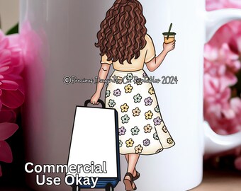 JW Preaching Cart Clipart, Sisters Design (Digital Download)
