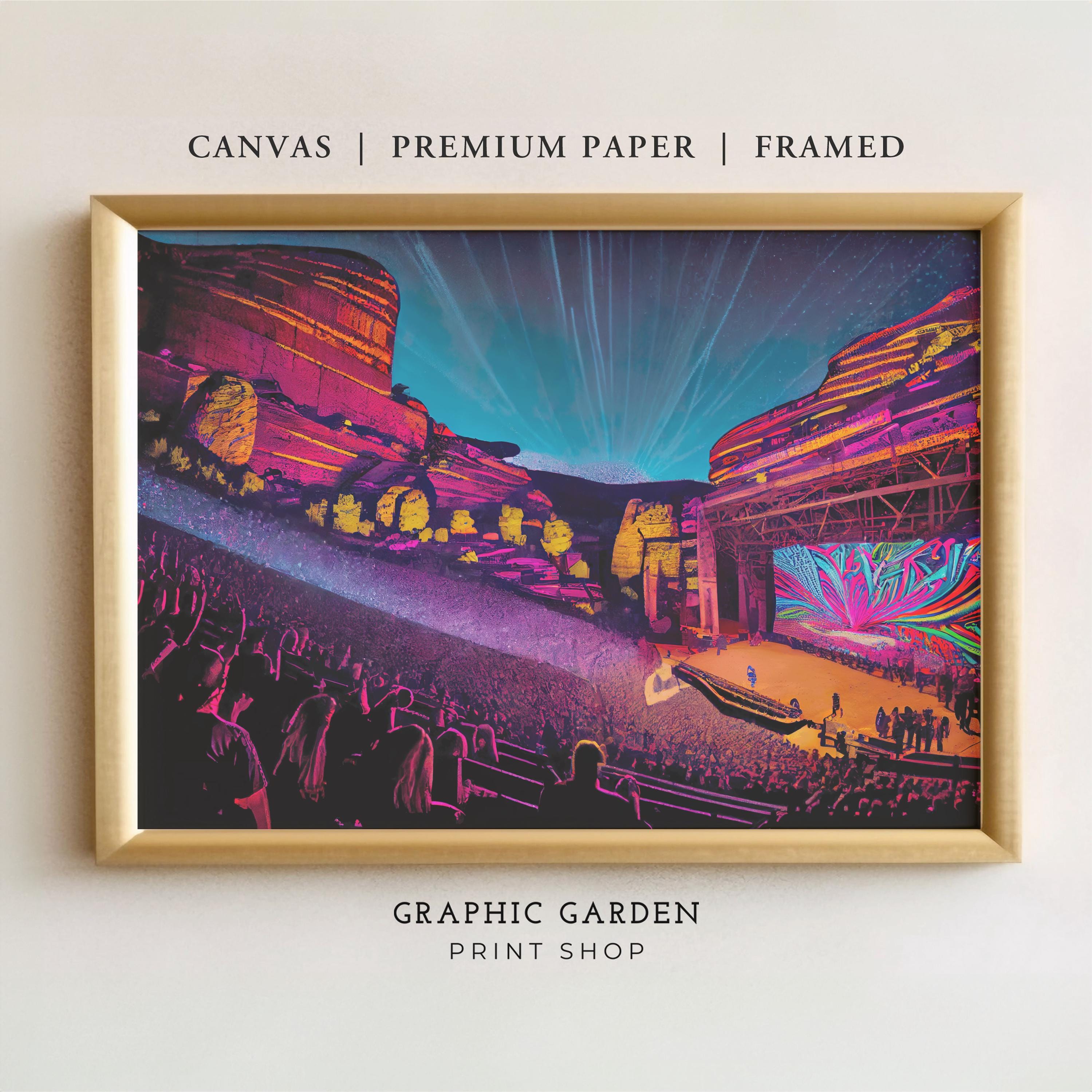 Red Rocks Park & Amphitheatre Canvas Wall Art, Morrison Colorado