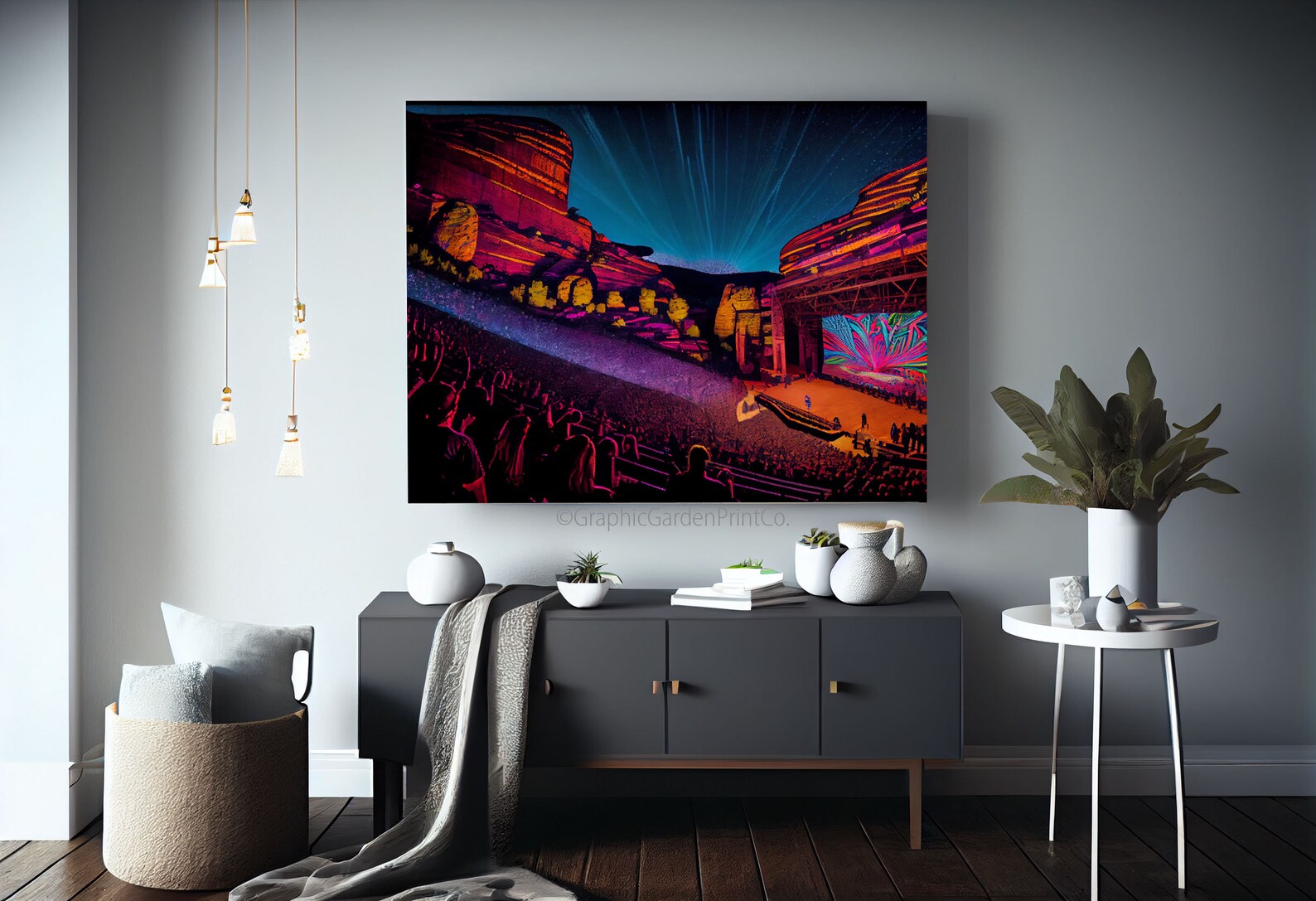 Red Rocks Park & Amphitheatre Canvas Wall Art, Morrison Colorado ...