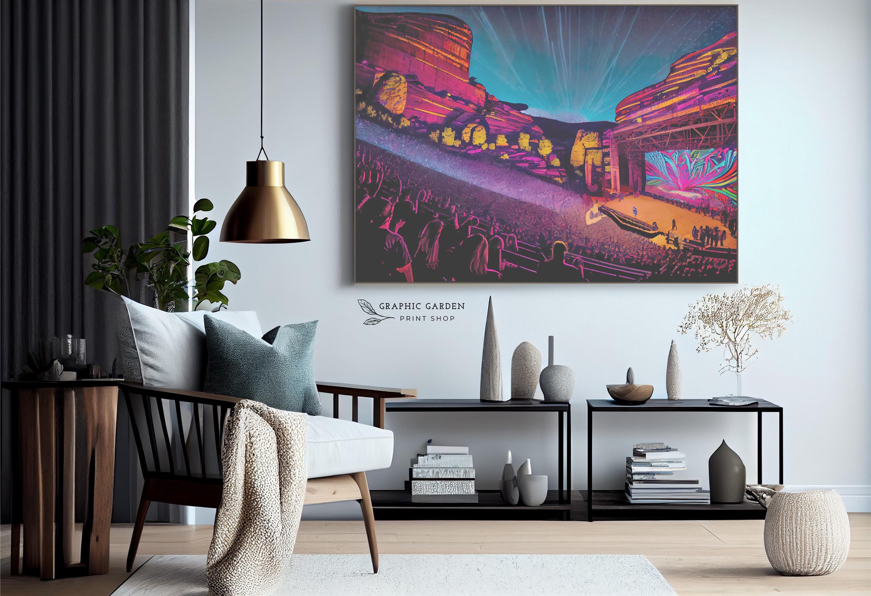Red Rocks Park & Amphitheatre Canvas Wall Art, Morrison Colorado ...