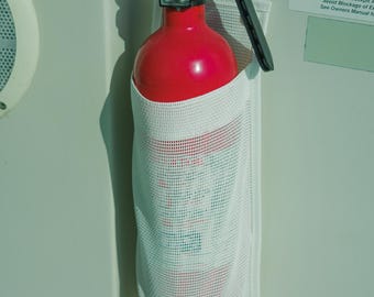 Marine Fire Extinguisher Holder | Fabric Boat Safety Mount USA Made