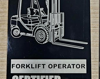 Badge voor gecertificeerde heftruckchauffeur