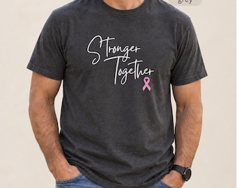 Breast Cancer Support Shirt Men and Women Pink Ribbon Awareness Apparel Survivor Strength Fighter Hope Advocacy Unisex Clothing Solidarity