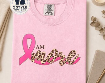 Breast Cancer Shirt Pink Ribbon Survivor Gift Awareness Apparel Leopard Print Fighter Support Warrior Clothing October Event Wear Sweatshirt