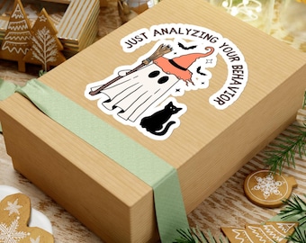 Just Analyzing Your Behavior Spooky Kiss-Cut Stickers