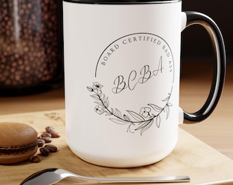 Board Certified Bad Ass Two-Tone Mugs, 15oz