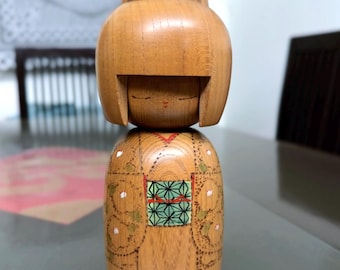Rare Kokeshi Doll by Kojo Tanaka 田中晃常 Japanese Wooden Figurine