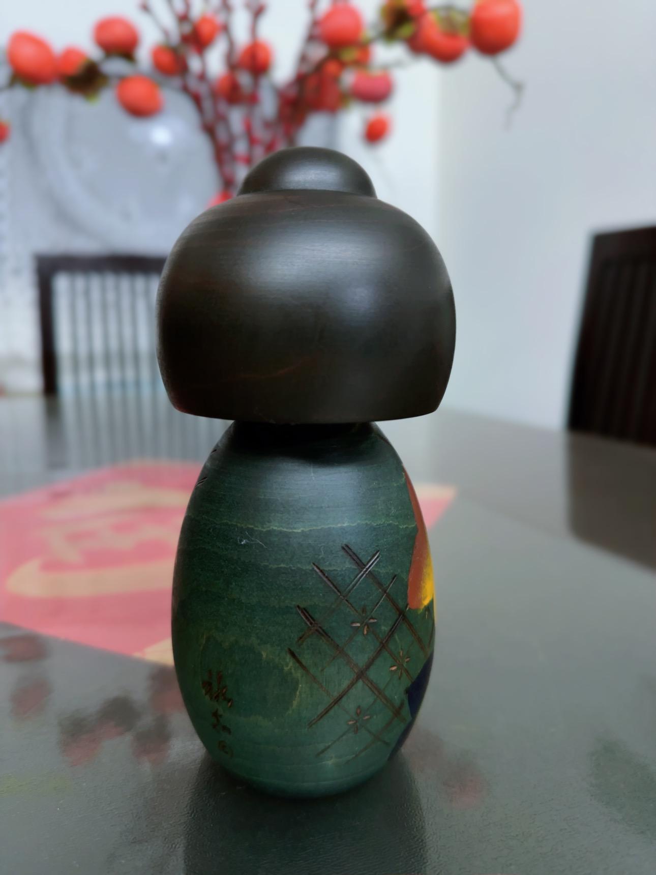 Vintage Kokeshi Doll by Yuji Kawase 川瀬祐志 Rare Collectible